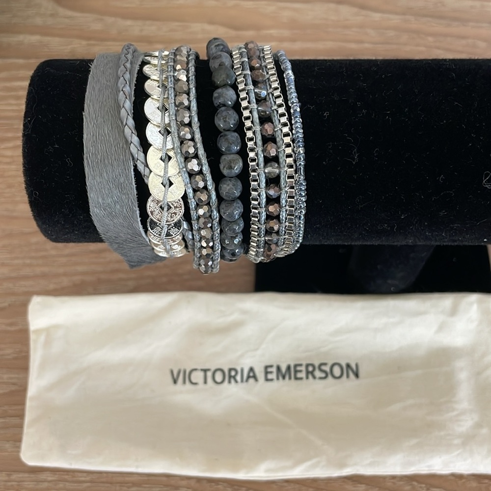 Victoria Emerson 7 Strand Stacked Bracelet